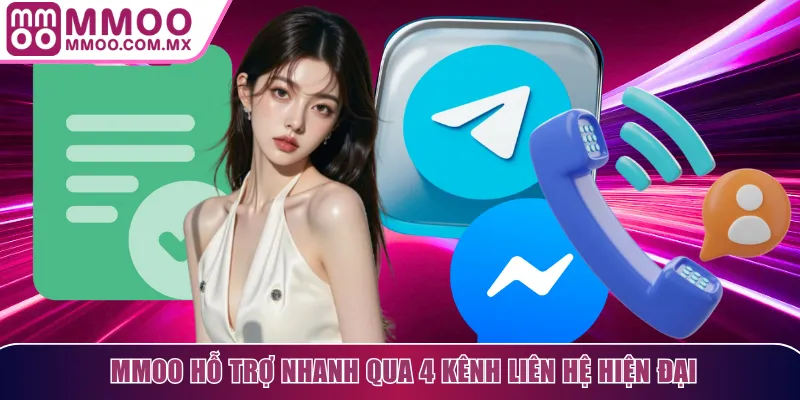 MMOO hỗ trợ nhanh qua 4 kênh liên hệ hiện đại